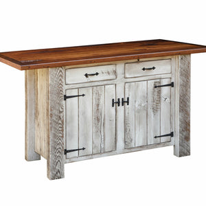 Barnwood - Reclaimed Barnwood Kitchen Island