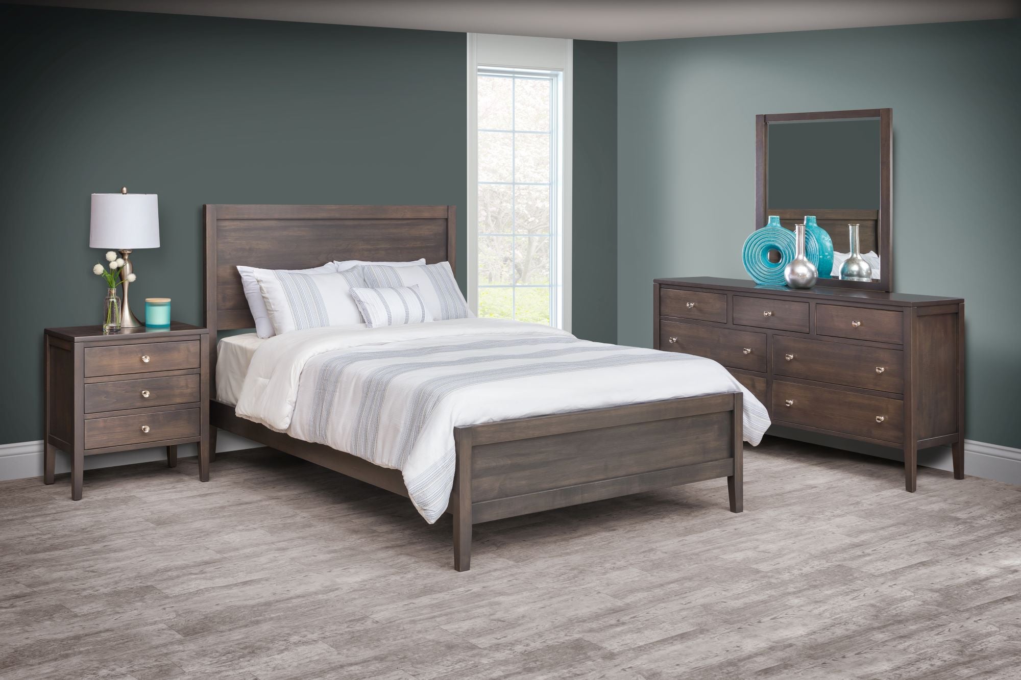 Albany - Hardwood Panel Bed