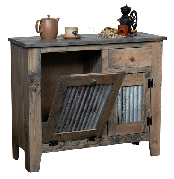 Gold Mine- Amish Handcrafted Coffee Station Cabinet