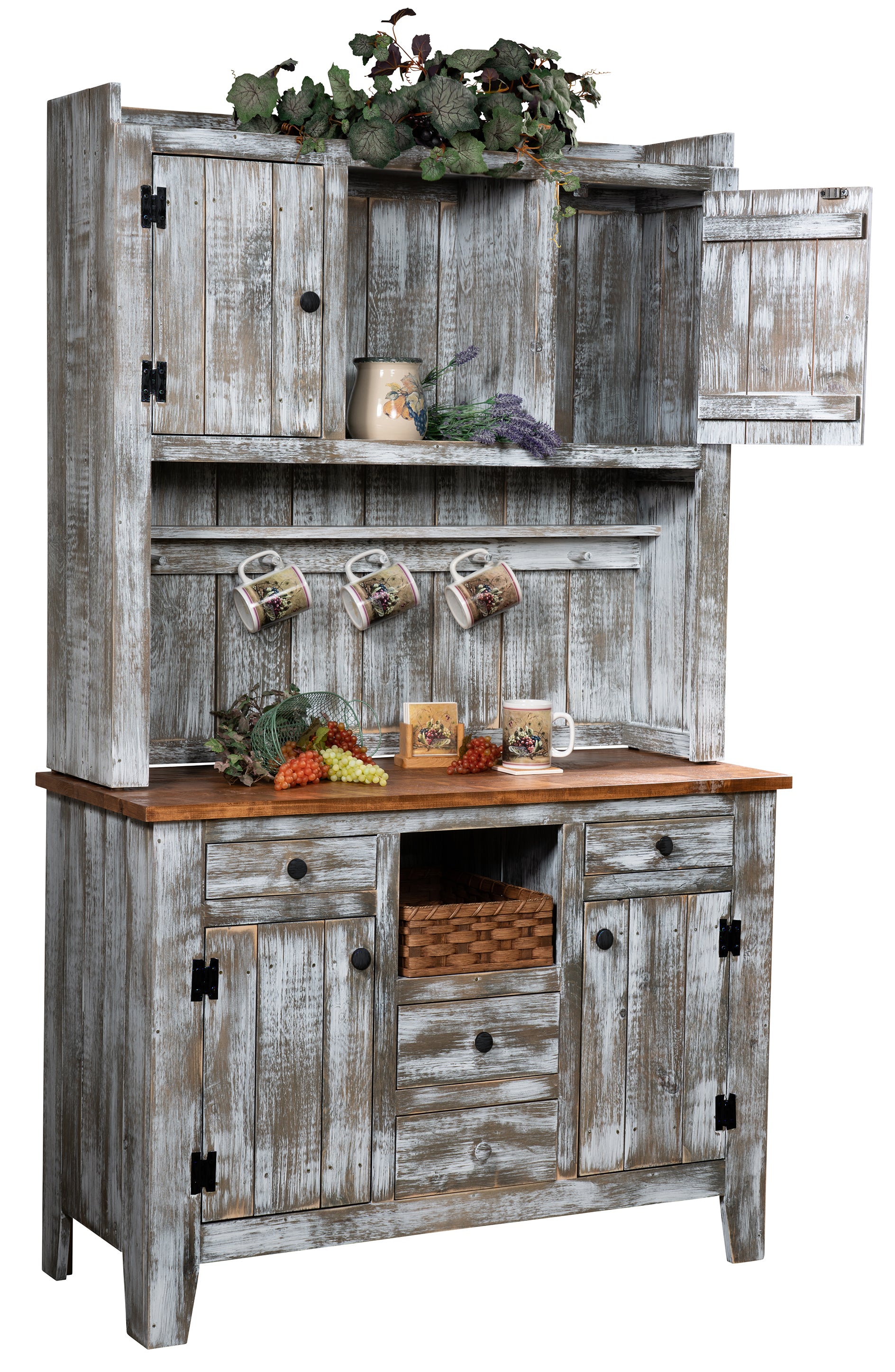 Settler's - Amish Handcrafted Kitchen Hutch