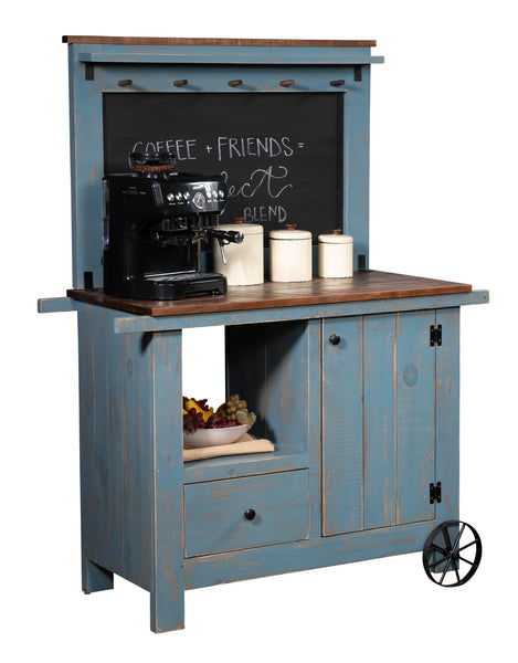 Gold Mine - Amish Handcrafted Coffee Wagon With Optional Chalk Board