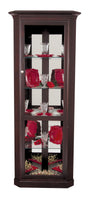Amish Solid Wood Poplar Small Corner Curio Display Cabinet