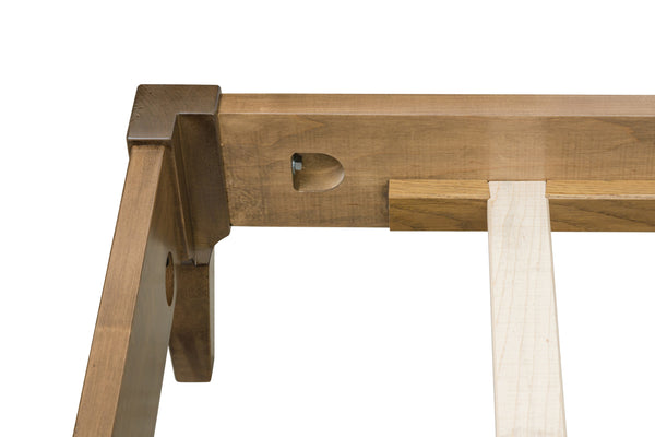 Estelle - Hardwood Low Footboard Sleigh Bed