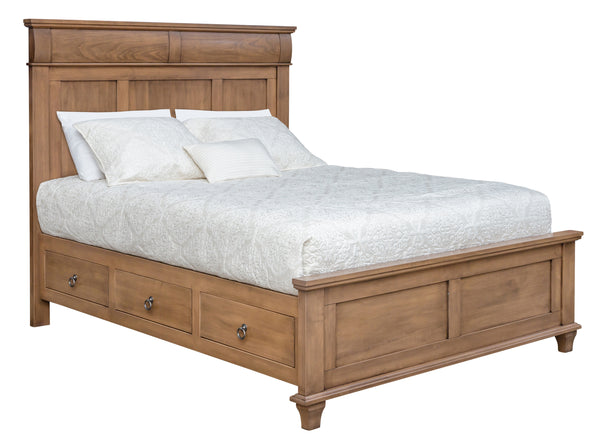 Crescent Creek - Hardwood Panel Bed with Optional Under Bed Storage
