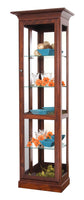 Amish Solid Wood Poplar Traditional Curio Display Cabinet
