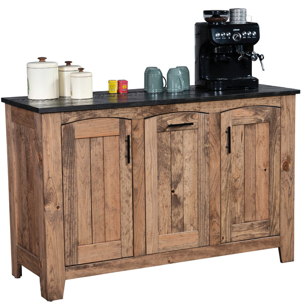 Sweet Water - Amish Handcrafted Buffet Cabinet With Trash Bin