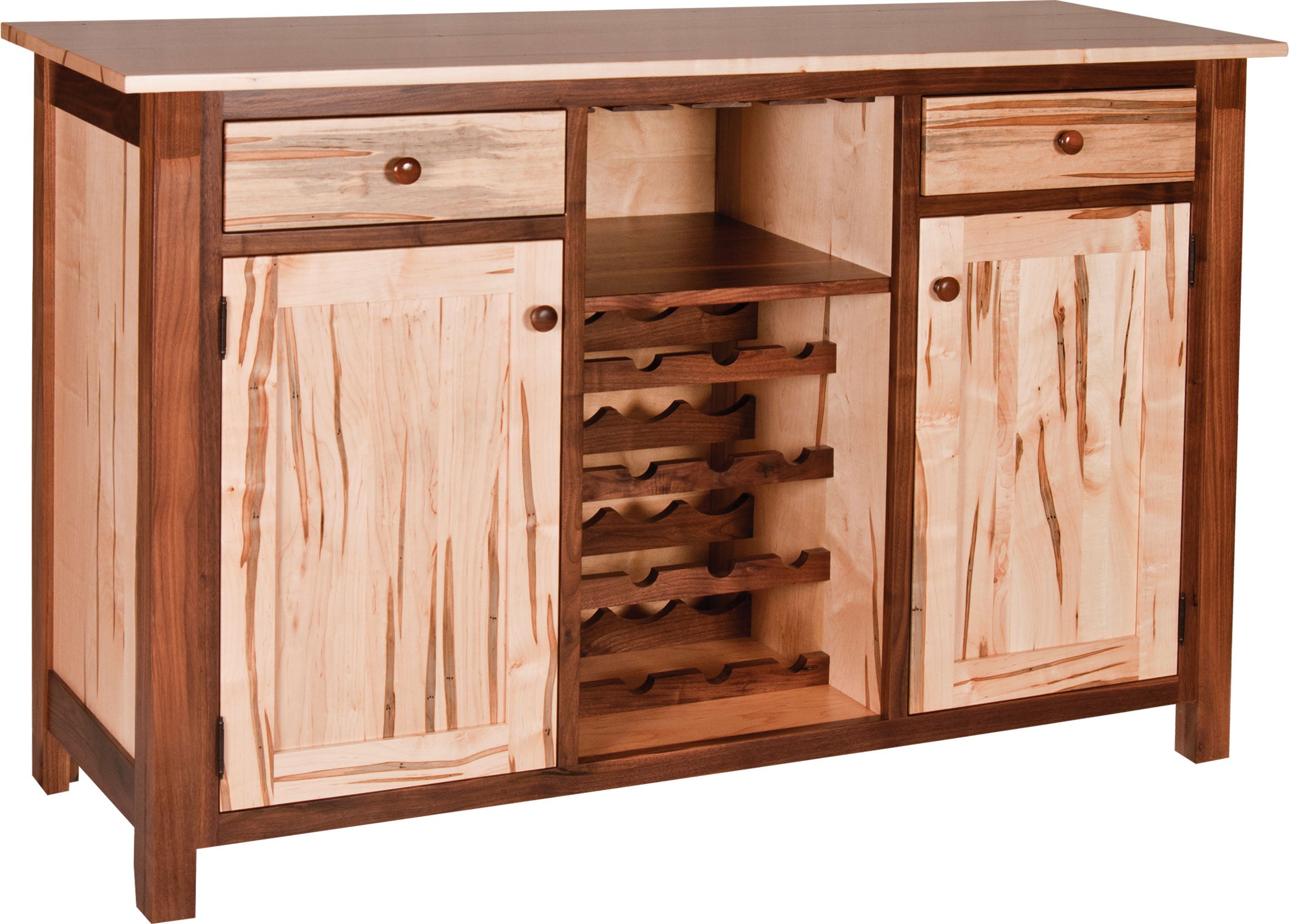 Sonoma - Amish Handcrafted Wine Cabinet - The Wood Reserve