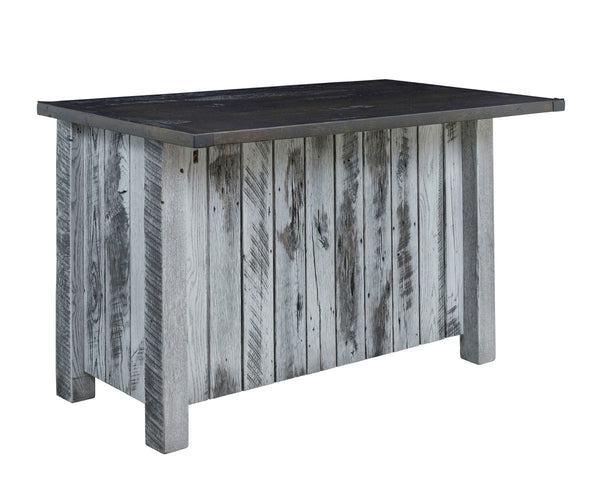 Farmhouse - Reclaimed Barnwood Kitchen Island With Rolling Doors