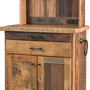 Ranch House - Reclaimed Barnwood Coffee Cabinet - Clear Finish