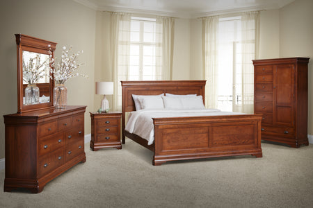 Chateau - Hardwood Amish Door and Drawer Chest (71 Inches High)