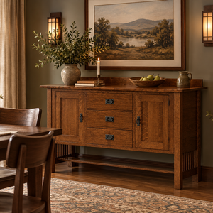 Berkley - Amish Handcrafted Sideboard Cabinet