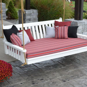 6' Poly Outdoor Traditional English Swing Bed 