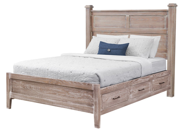 Manor - Solid Wood Panel Bed w/ Optional Underbed Storage