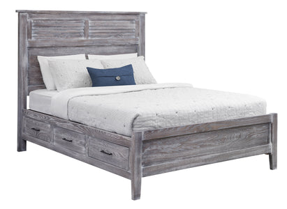 Manor - Solid Wood Panel Bed w/ Optional Underbed Storage