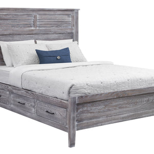 Manor - Solid Wood Panel Bed w/ Optional Underbed Storage