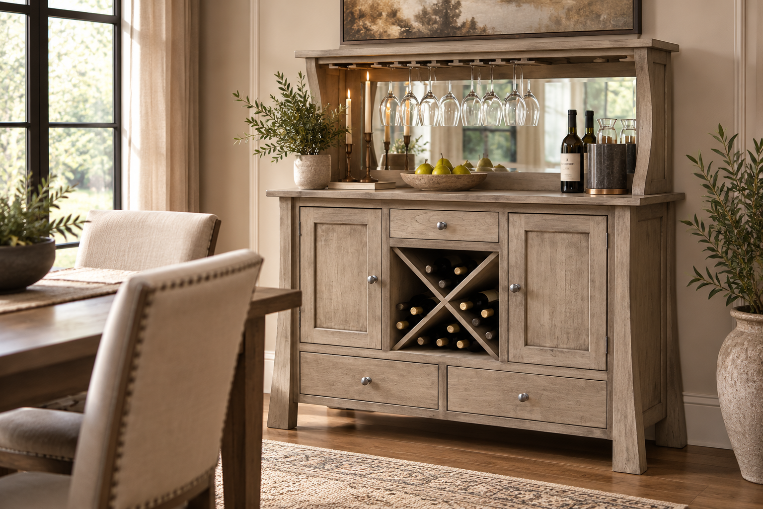 Grant - Amish Handcrafted Wine Server