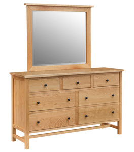 Generations - Hardwood Amish Double Dresser with Optional Mirror