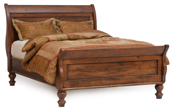 Canyon Creek - Hardwood Sleigh Bed with Optional Under Bed Storage
