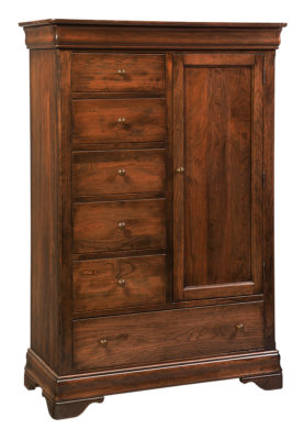 Chateau - Hardwood Amish Door and Drawer Chest (64 Inches High)