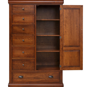 Chateau - Hardwood Amish Door and Drawer Chest (71 Inches High)