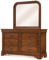 Chateau - Hardwood Amish Double Dresser with Optional Mirror