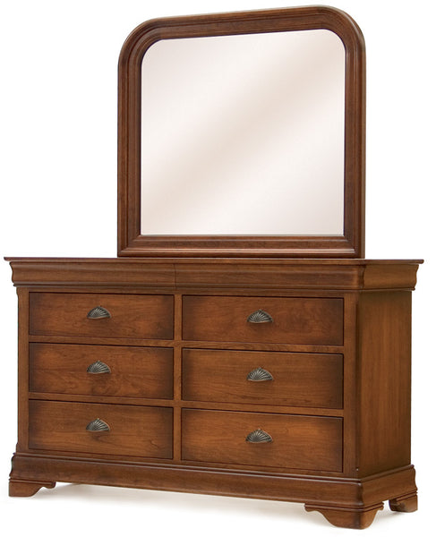 Chateau - Hardwood Amish Double Dresser with Optional Mirror
