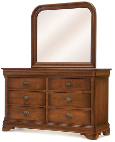 Chateau - Hardwood Amish Double Dresser with Optional Mirror