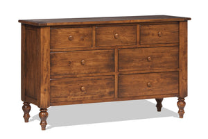 Canyon Creek - Hardwood Amish Double Dresser with Optional Mirror