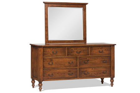 Canyon Creek - Hardwood Amish Double Dresser with Optional Mirror