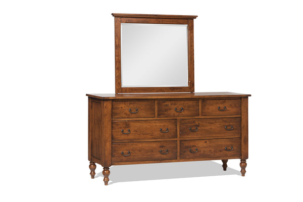Canyon Creek - Hardwood Amish Double Dresser with Optional Mirror