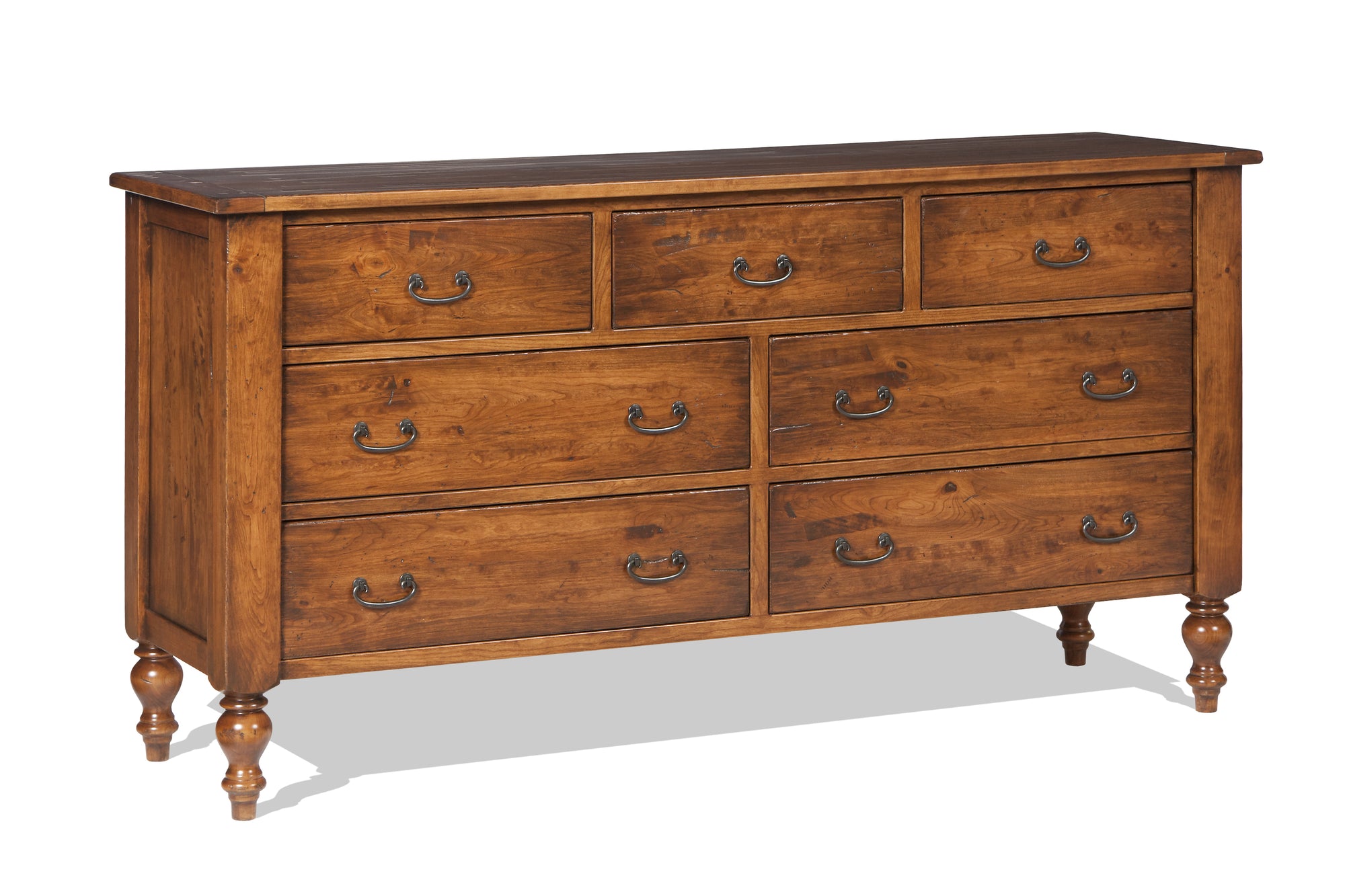 Canyon Creek - Hardwood Amish Triple Dresser with Optional Mirror