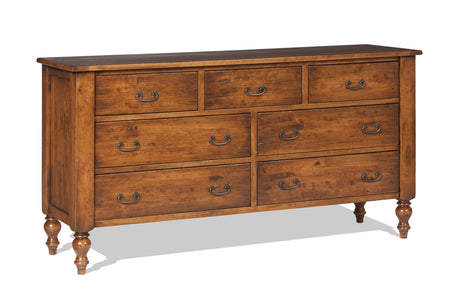 Canyon Creek - Hardwood Amish Triple Dresser with Optional Mirror