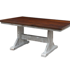 Silverton - Reclaimed Barnwood Dining Trestle Table