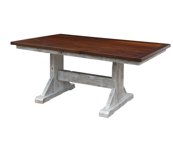 Silverton - Reclaimed Barnwood Dining Trestle Table