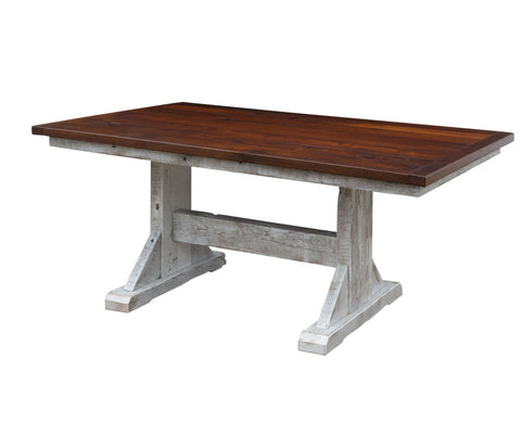 Silverton - Reclaimed Barnwood Dining Trestle Table