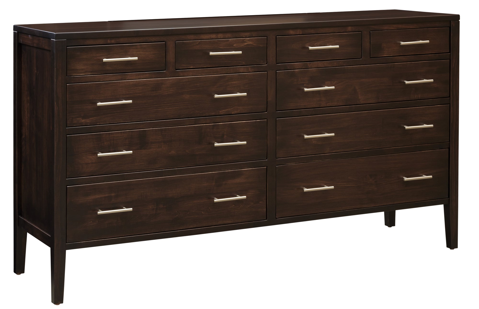 Albany - Hardwood 10-Drawer Dresser w/ Optional Mirror
