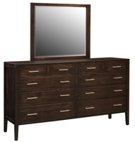 Albany - Hardwood 10-Drawer Dresser w/ Optional Mirror