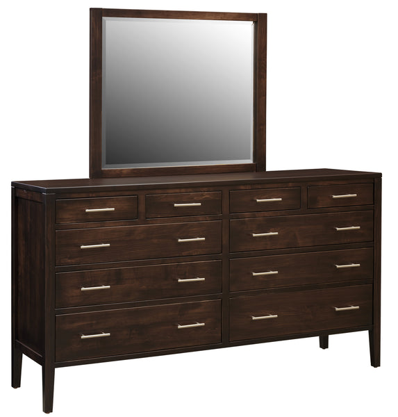 Albany - Hardwood 10-Drawer Dresser w/ Optional Mirror