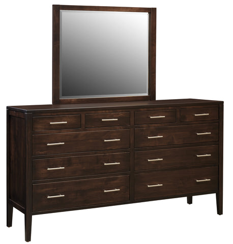 Albany - Hardwood 10-Drawer Dresser w/ Optional Mirror