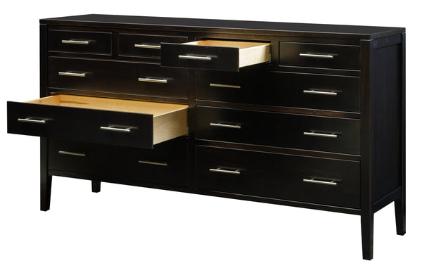 Albany - Hardwood 10-Drawer Dresser w/ Optional Mirror