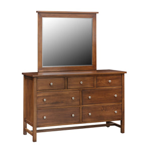 Generations - Hardwood Amish Double Dresser with Optional Mirror