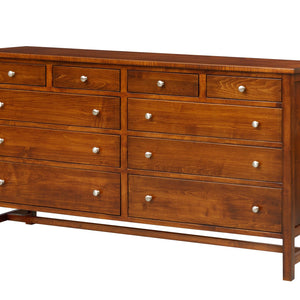 Generations - Hardwood Amish Triple Dresser with Optional Mirror
