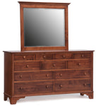 Yorktowne - Amish Triple Drawer Dresser w/ Optional Mirror