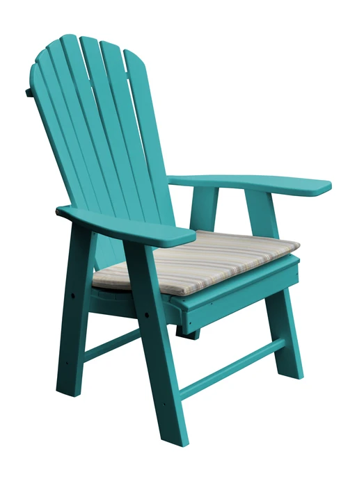 Poly Outdoor Upright Adirondack Chair - Multiple Color Options