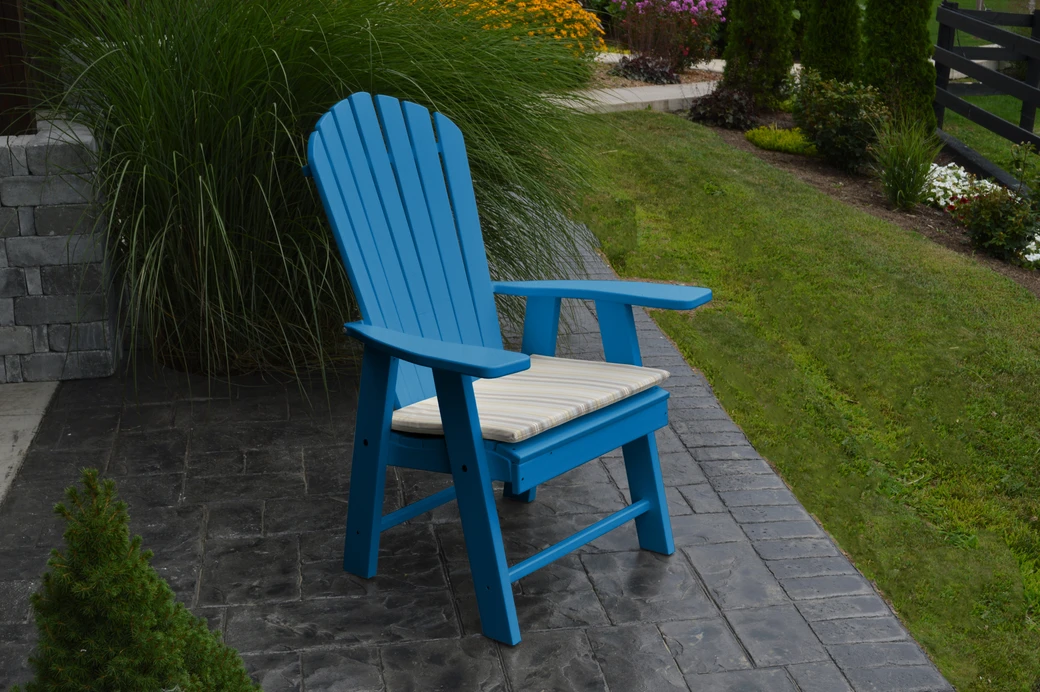 Poly Outdoor Upright Adirondack Chair - Multiple Color Options