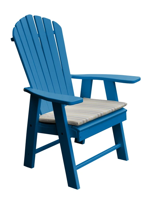 Poly Outdoor Upright Adirondack Chair - Multiple Color Options