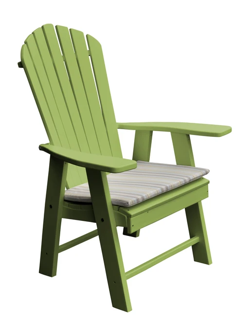 Poly Outdoor Upright Adirondack Chair - Multiple Color Options