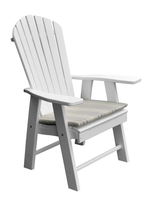 Poly Outdoor Upright Adirondack Chair - Multiple Color Options
