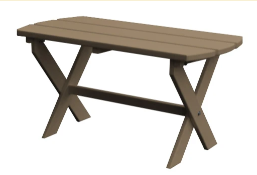 Poly Outdoor Folding Oval Coffee Table