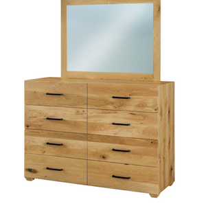 Arcadia - Amish Handcrafted 8 Drawer Dresser W/ Optional Mirror